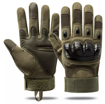 Зимові тактичні військові рукавиці Delta-Tec олива розмір XL