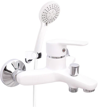 Смеситель-кран для ванны RUBINETA Star-10/K WT STR10D71 с душевым гарнитуром