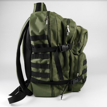 Військовий тактичний рюкзак 40 літрів чоловічий водовідштовхуючий Хакі