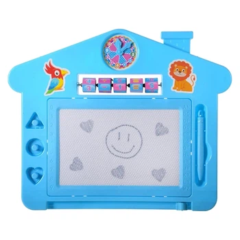 Детская доска для рисования Дом A-Toys PL-7013 со штампами Голубой