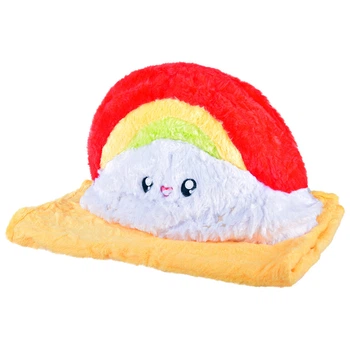 Мягкая игрушка A-Toys плед 80х120 см плюшевое авокадо Радуга 38 см (557756)