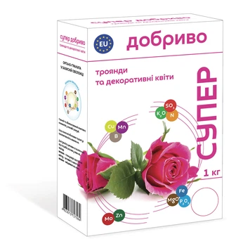 Удобрение для роз и декоративных цветов Супер Добриво 1 кг