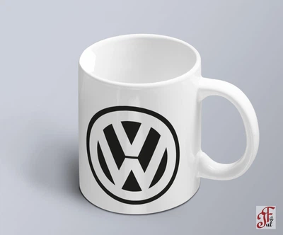 Чашка с принтом авто логотип Volkswagen (02010102021)