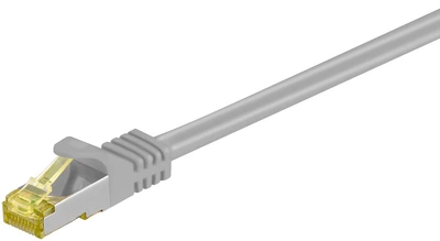 Патч-корд Goobay RJ45 SFTP7 0.5m patch AWG26 D=6.2mm LSOH PoE+ Cu сірий(75.09.1576)