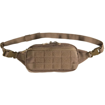 Тактична сумка-бананка Mil-tec Fanny Pack Molle ЗСУ 13512519 6653 23,5х6х12 см койот TR_815