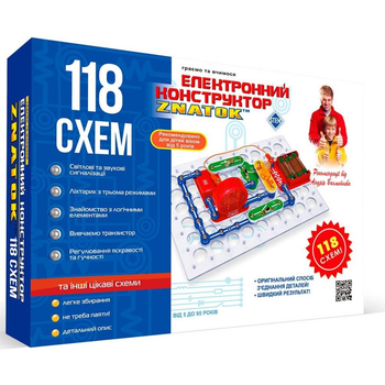 Набор для опытов Znatok Электронный конструктор 118 схем (70820)