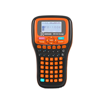 Портативный термотрансферний принтер этикеток, QR и штрих-кодов UKRMARK RM-910 Orange, совместим с картриджами Brother TZe