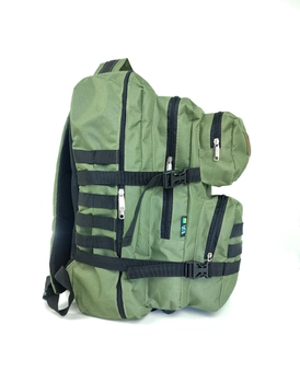 Рюкзак тактичний LeRoy Tactical військовий з кріпленням - molle, колір - олива (40л)