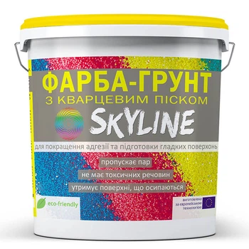 Краска-Грунт акриловая с кварцевым песком SkyLine 1,4 кг