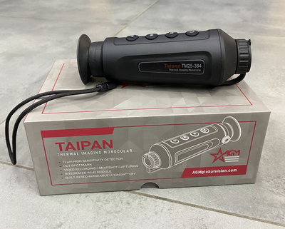 Теплловізійний монокуляр AGM Taipaan TM25-384, 1180 метрів, датчик 384 x288, дисплей 1280 x960, тепловізор