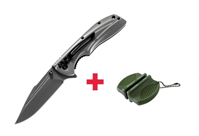 Ніж Dominator Silver Blade + точилка Mil-Tec