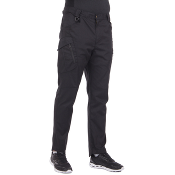 Качественные мужские тактические штаны брюки с карманами для города военные летние ZEPMA Черные (5709) XL