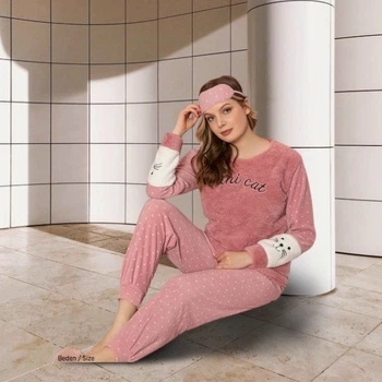 Флисовая молодежная розовая пижама Велсофт FAWN S