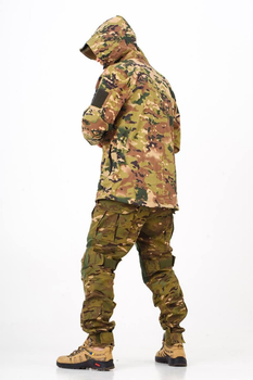 Військова тактична куртка SoftShell SQUAD ЗСУ Камуфляж мультикам 48 розмір