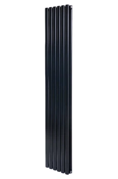 Дизайнерский вертикальный радиатор отопления ARTTIDESIGN Rimini II 6/1800/354/50 чёрный матовый RM II.6.180.35.5.B