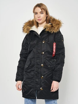 Парка з хутром жіноча Alpha Industries Elyse WJE45500C1 XS Чорна