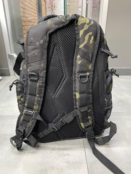 Військовий рюкзак Yakeda 40 арк., колір Black Camo, тактичний рюкзак для військових, армійський рюкзак для солдатів