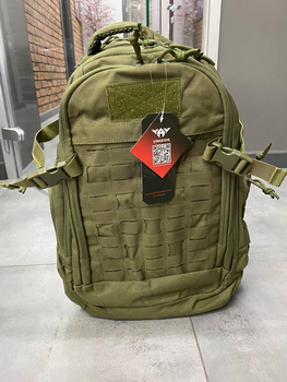 Військовий рюкзак Yakeda 40 арк., оливковий, тактичний рюкзак для військових, армійський рюкзак для солдатів