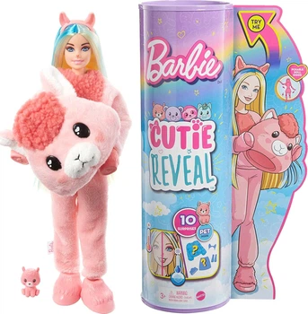 Кукла Барби Сюрприз в костюме Ламы Barbie Cutie Reveal Doll with Llama Plush Costume (HJL60)