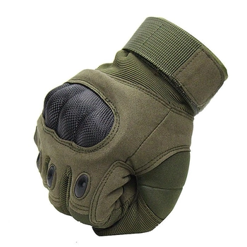 Перчатки тактические Primo Carbon полнопалые, сенсорные, размер L - Army Green