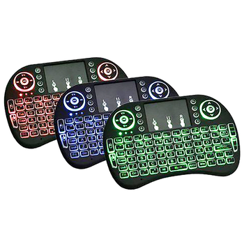 Маленькая клавиатура Keyboard wireless i8 с подсветкой + touch беспроводная клавиатура с тачпадом