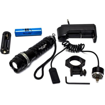 Подствольный фонарь Police + Усиленный аккумулятор SDNMY 18650 4800 mAh мощный
