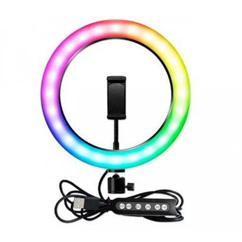 Кольцевая лампа с держателем для смартфона Soft Ring Light MJ 36 RGB для TikTok и Instagram