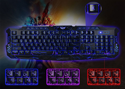 Игровая клавиатура Sofania с 3-х цветной подсветкой M200