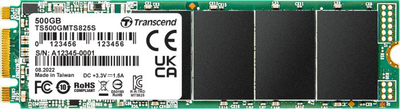 SSD диск Transcend 825S 500GB M.2 2280 SATAIII 3D NAND TLC (TS500GMTS825S)