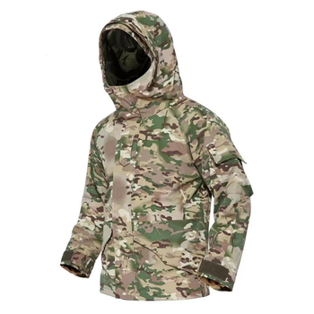 Куртка тактическая зимняя softshell с флисовой подкладкой мультикам M