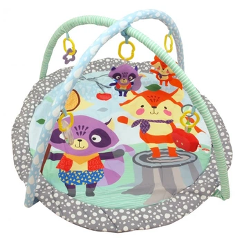 Развивающий коврик Baby Mix TK/Q3436РР Енот и лисичка 34229 Разноцветный со съемными игрушками