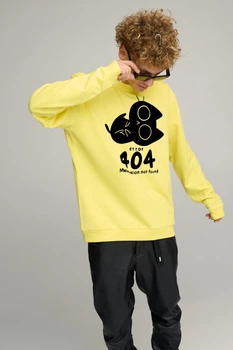 Світшот чоловічий OVERSIZE /no flis/ XL Жовтий (BSMSY30062)