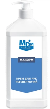 Крем для рук MDM Манорм антисептичний регенеруючий 1 л (4820246520379)