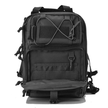 Сумка-рюкзак тактическая военная A92 800D, черная