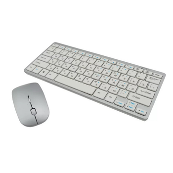 Беспроводная клавиатура KEYBOARD + Мышка wireless 901 Apple - БЕЛАЯ