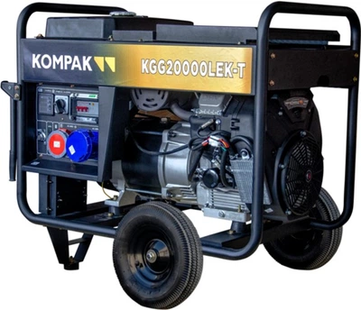 Генератор бензиновый Kompak KGG20000LEK-T 15/16 кВт 1 и 3 фазы электрический пуск AVR