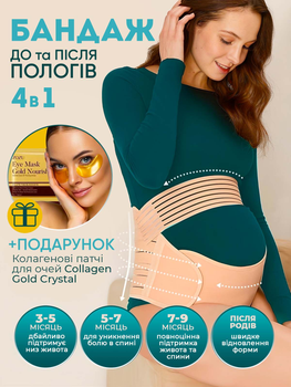 Бандаж для вагітних універсальний М (70 -105см) бежевий (336325048 - 4369)