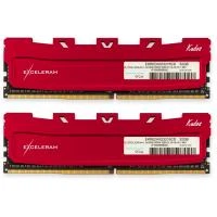 Модуль памяти Exceleram DDR4 32Gb (2x16) Red Kudos 3200 MHz (EKRED4323216CD)