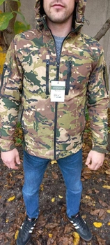 Куртка чоловіча тактична Soft shell софтшел мультикам XL