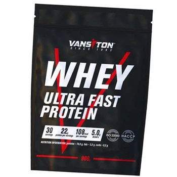 Протеин для восстановления и роста мышечной массы Whey Ultra Fast Protein Vansiton 900г Банан (29173005)