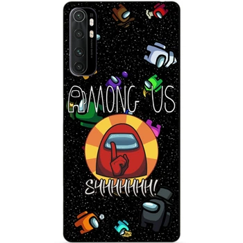 Силиконовый бампер чехол Candy для Xiaomi Mi Note 10 Lite с рисунком Among Us