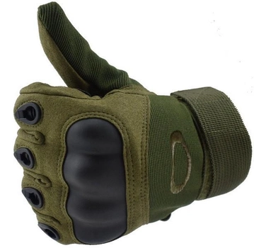 Тактические перчатки полнопалые Oakley олива размер L (11719)