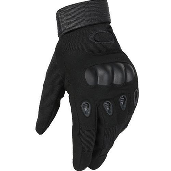Тактические перчатки полнопалые Oakley черные размер L (11718)