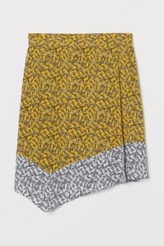 Юбка H&M 36 желтый цветы 1011771667