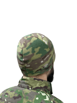 Флисовая шапка мультикам военная зимняя теплая Размер М 54-58