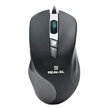 Мышь Real-EL RM-780 Gaming USB Black EL123200023