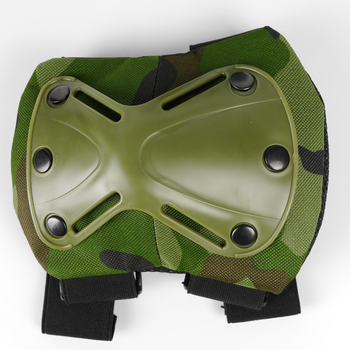 Универсальные военные налокотники тактические для армии ЗСУ, защитные ударопрочные быстросъемные налокотники Haki Зеленая накладка