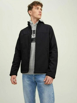 Куртка Jack & Jones JJEMARVIN COLLAR SOFTSHELL L Черный 12212364-Black