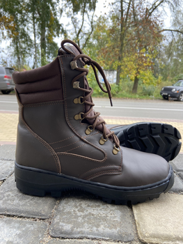 Берцы зимние , обувь для военных KROK BЗ2, 45 размер, коричневые, 01.45