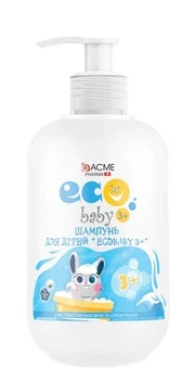 Шампунь для детей EcoBaby 3+ с экстрактом хлопка и маслом льна 500 мл (12206)
